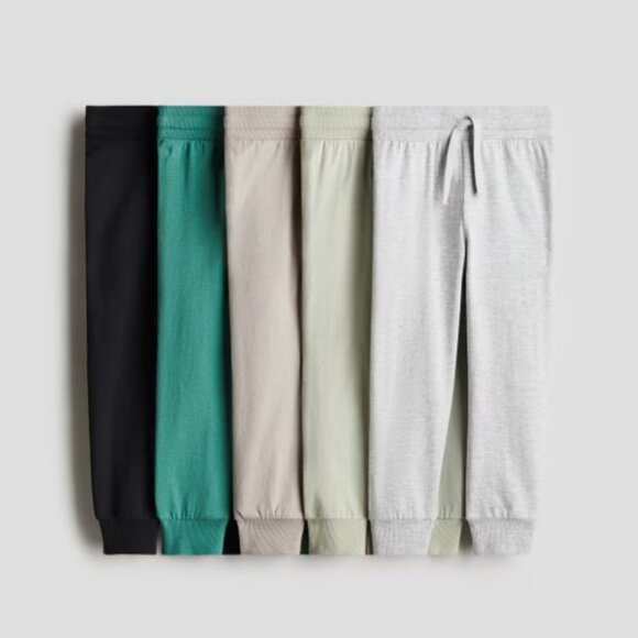 5 Pack Cotton Jersey Jogger Pants - Picture 1 of 8